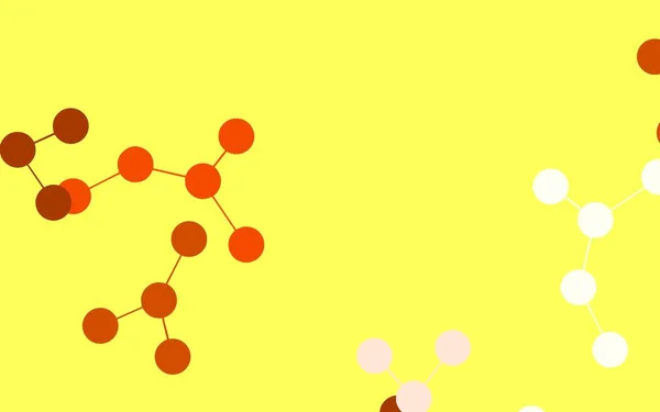 具有人工智能结构的浅红色矢量模板 带有渐变线和圆点的彩色人工智能结构 创新广告模板 — 图库矢量图片