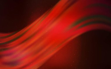 Gece gökyüzü yıldızlı koyu kırmızı vektör deseni. Parlak astronomik yıldızlı parlak renkli çizimler. Reklamınız, posteriniz, afişiniz için en iyi tasarım.