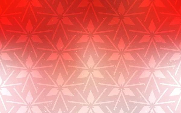Světle Červený Vektorový Vzor Polygonálním Stylem Ilustrace Sadou Barevných Trojúhelníků — Stockový vektor