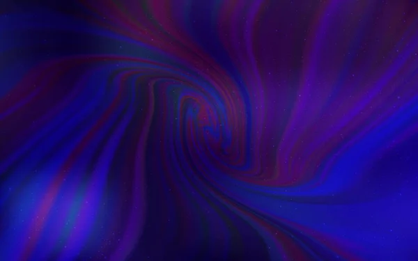 Dark Purple Vector Layout Cosmic Stars Glitter Abstract Illustration Colorful — Stock Vector
