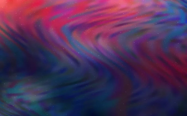 Dunkelrosa Blauer Vektorhintergrund Mit Astronomischen Sternen Leuchtend Farbige Illustration Mit — Stockvektor