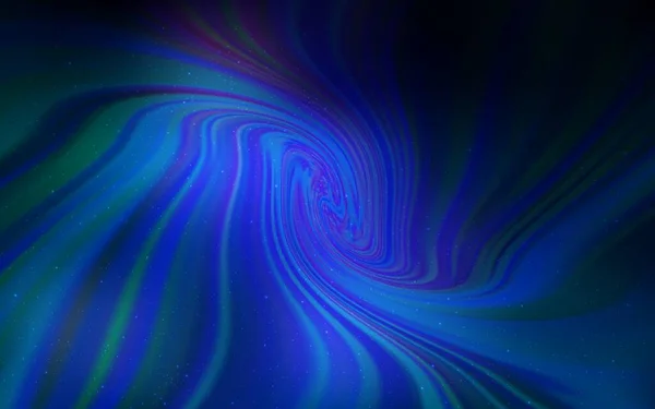 Donker Blauw Vectorpatroon Met Nachtelijke Sterren Schitterende Illustratie Met Hemelsterren — Stockvector