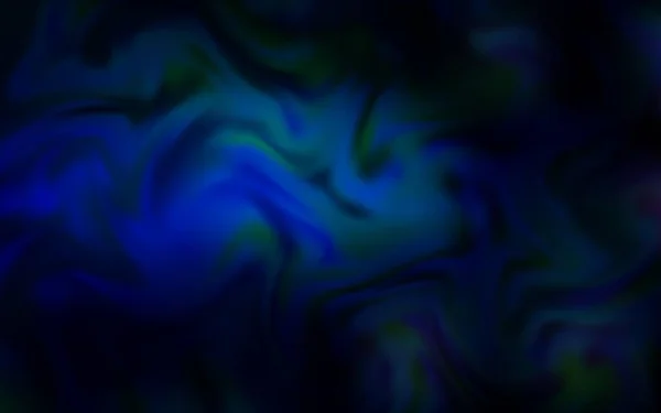Dark Blue Vektor Mengkilap Abstrak Tata Letak Ilustrasi Berwarna Cerah - Stok Vektor