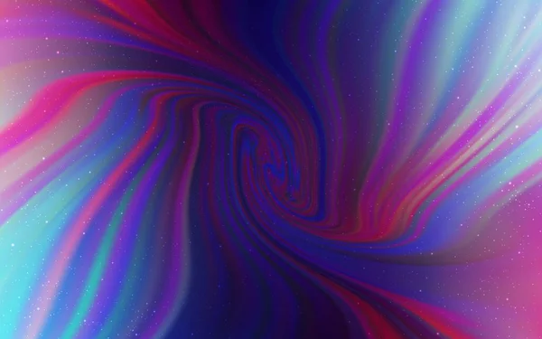 暗粉色 蓝色矢量模板与太空星 闪烁着五彩斑斓的宇宙之星的抽象图解 未来主义广告的模式 小册子 — 图库矢量图片
