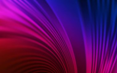 Lacivert, kıvrımlı çizgileri olan kırmızı vektör arka plan. Kavisli çizgilerden oluşan parlak bir illüstrasyon. Reklamlarınız, posterleriniz, afişleriniz için yepyeni bir tasarım..