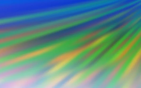 Modèle Lumineux Flou Bleu Clair Vecteur Vert Illustration Colorée Abstraite — Image vectorielle