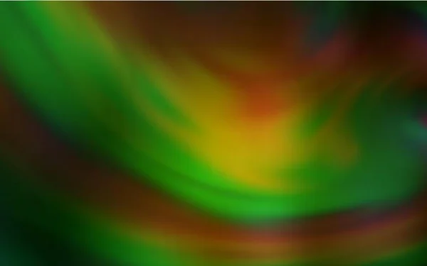Dunkelgrüner Gelber Vektor Glänzend Abstrakter Hintergrund Abstrakte Farbenfrohe Illustration Mit — Stockvektor