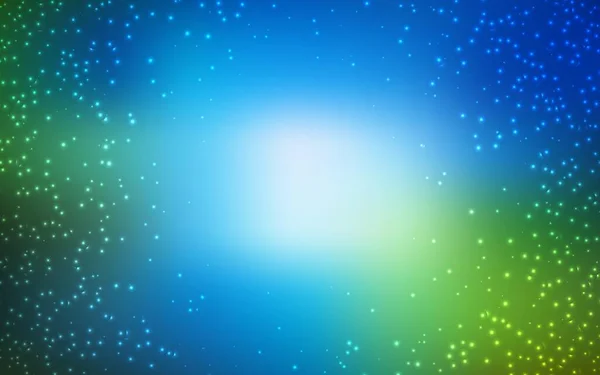 Светло Голубой Зеленый Вектор Искушают Космические Звезды Космические Звезды Размытом — стоковый вектор