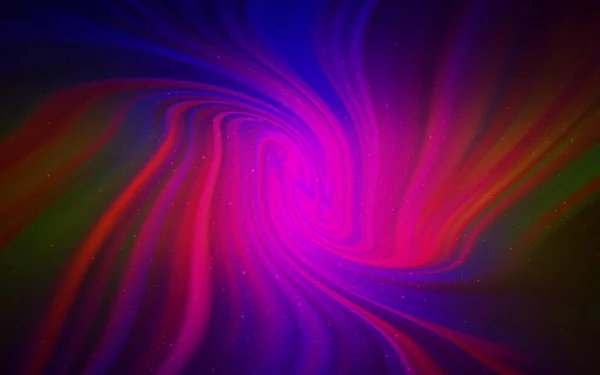 Bleu Foncé Agencement Vectoriel Rouge Avec Étoiles Cosmiques Illustration Abstraite — Image vectorielle