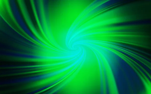 Hellgrüner Vektorhintergrund Mit Geschwungenen Linien Leuchtend Bunte Illustration Schlichtem Stil — Stockvektor