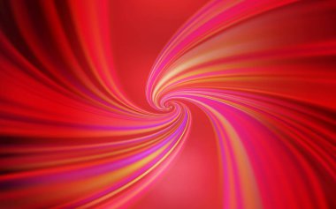 Bükülmüş çizgileri olan açık kırmızı vektör deseni. Eğilimli soyut bir çizim. Markan için yeni kompozisyon.