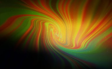 Galaksi yıldızlı koyu turuncu vektör arka planı. Bulanık dekoratif tasarım galaksi yıldızlarıyla basit bir stilde. İş ilanınız için akıllı tasarım.