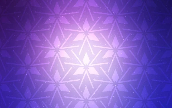 Modèle Vectoriel Rose Clair Bleu Avec Cristaux Triangles Illustration Abstraite — Image vectorielle