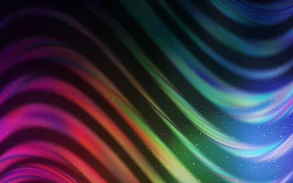 Тёмный Многоцветный Векторный Шаблон Космическими Звёздами Космические Звезды Размытом Абстрактном — стоковый вектор