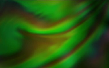 Açık yeşil vektör bulanık desen. Gradyan ile modern soyut çizim. İş tasarımınız için yeni biçim.