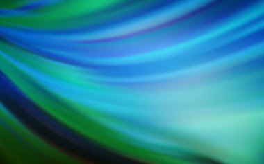 Koyu mavi vektör soyut parlak şablonu bulanıklaştırdı. Görüntü stili ve gradyanı olan yeni renkli çizimler. İş tasarımınız için yeni biçim.