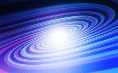 Açık Pembe, uzay yıldızlı mavi vektör şablonu. Parlak astronomik yıldızlı parlak renkli çizimler. Fütürist reklamlar ve kitapçıklar için şablon.