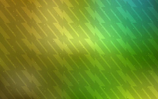 Verde Chiaro Texture Vettoriale Gialla Con Linee Colorate Illustrazione Brillante — Vettoriale Stock