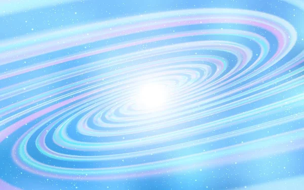 Gece Gökyüzü Yıldızlı Açık Mavi Vektör Deseni Renkli Kozmik Yıldızlı — Stok Vektör