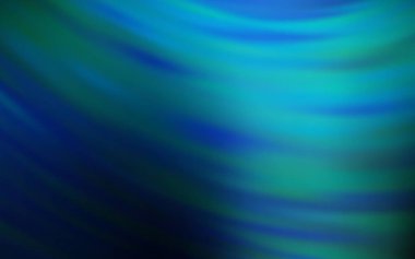 Eğri çizgileri olan koyu mavi vektör şablonu. Renkli çizgileri ve şekilleri olan bir örnek. Markan için yeni kompozisyon.