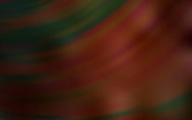 Koyu kahverengi çizgili vektör şablonu. Eğilimli soyut bir çizim. Tasarımınız için renkli dalga deseni.