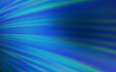 Koyu mavi çizgili vektör şablonu. Kavisli çizgilerden oluşan parlak bir illüstrasyon. Web siteniz için soyut tasarım.