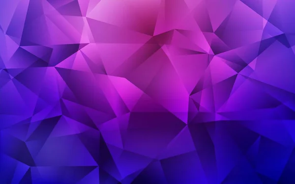 Dark Purple Vector Abstract Mosaic Backdrop Sample Polygonal Shapes Completely — Stock Vector