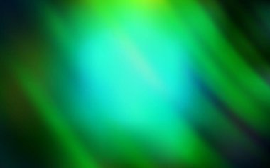 Parlak çizgili koyu yeşil vektör arkaplan. Bulanık arkaplanda gradyanı olan çizgiler. Reklamlar, posterler, afişler için desen.