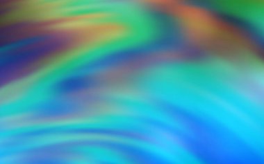 Açık mavi, yeşil vektör bulanık desen. Görüntü stili ve gradyanı olan yeni renkli çizimler. Web siteniz için bulanık tasarım.