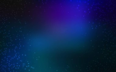 Astronomik yıldızlı koyu mavi vektör arkaplan. Büyük Ayı yıldızlı modern soyut illüstrasyon. Fütürist reklamlar ve kitapçıklar için şablon.