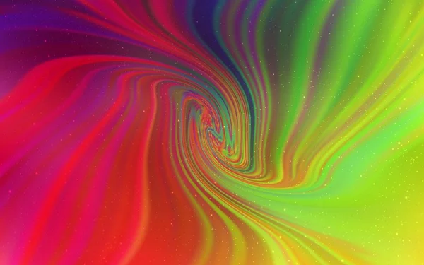 Cahaya Multicolor Pola Vektor Dengan Bintang Langit Malam Ilustrasi Berwarna - Stok Vektor