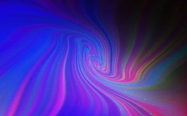 ダークピンク 宇宙の星の青いベクトルテンプレート グラデーションでぼやけた抽象的な背景をした宇宙の星 未来的な広告 小冊子のパターン — ストックベクタ