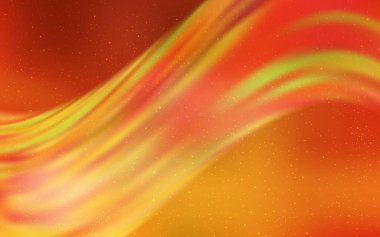 Galaksi yıldızlı Light Orange vektör arkaplanı. Bulanık arkaplandaki ve gradyanı olan uzay yıldızları. İş ilanınız için akıllı tasarım.