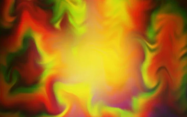 Dunkelgrüner Gelber Vektor Verschwimmt Helles Muster Eine Elegante Helle Illustration — Stockvektor