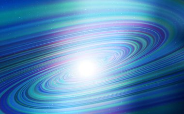 Gece gökyüzü yıldızlı açık mavi vektör deseni. Bulanık arkaplandaki ve gradyanı olan uzay yıldızları. İş ilanınız için akıllı tasarım.