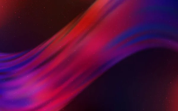 Dunkelblauer Roter Vektorhintergrund Mit Galaxiensternen Leuchtende Illustration Mit Himmelssternen Auf — Stockvektor