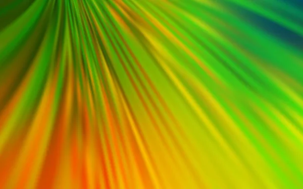 Cahaya Hijau Vektor Kuning Kabur Bersinar Abstrak Templat Ilustrasi Berwarna - Stok Vektor