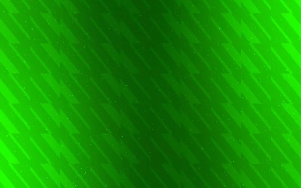 Hellgrüner Vektorhintergrund Mit Geraden Linien Leuchtend Farbige Illustration Mit Scharfen — Stockvektor