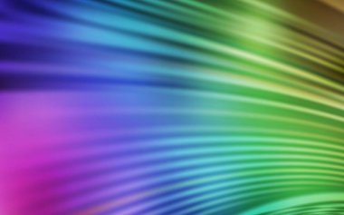 Eğri çizgileri olan çok renkli ışık vektör düzeni. Kavisli çizgilerden oluşan parlak bir illüstrasyon. Tasarımınız için tamamen yeni bir şablon.