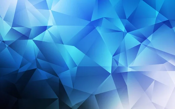 Modèle Polygonal Vecteur Bleu Foncé Illustration Polygonale Lumineuse Élégante Avec — Image vectorielle