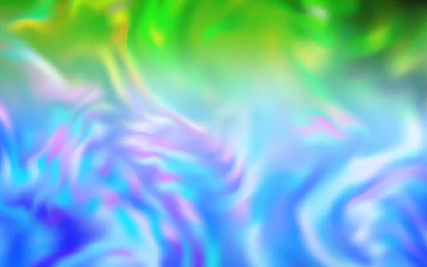 Hellblauer Grüner Vektor Glänzend Abstrakter Hintergrund Leuchtend Farbige Illustration Smarten — Stockvektor