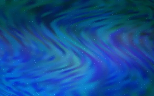 ライトブルーのベクトル背景と天体 抽象的なテンプレート上の空の星と輝くイラスト 未来的な広告 小冊子のパターン — ストックベクタ