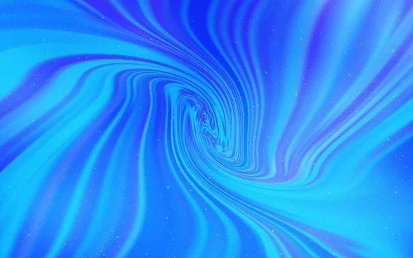 Heller Blauer Vektorhintergrund Mit Galaxiensternen Glitzernde Abstrakte Illustration Mit Farbenfrohen — Stockvektor