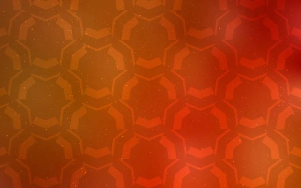 Světle Oranžové Vektorové Pozadí Zakřivenými Čarami Barevná Ilustrace Abstraktním Stylu — Stockový vektor