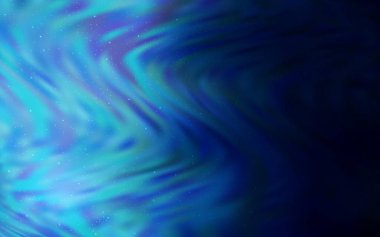 Astronomik yıldızlı koyu mavi vektör arkaplan. Bulanık arkaplandaki ve gradyanı olan uzay yıldızları. İş ilanınız için akıllı tasarım.