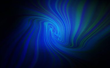 Gece gökyüzü yıldızlı koyu mavi vektör deseni. Renkli kozmik yıldızlı soyut çizimler. Fütürist reklamlar ve kitapçıklar için şablon.