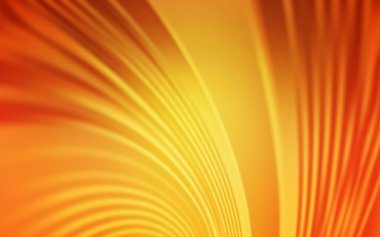 Bükülmüş çizgileri olan hafif turuncu vektör düzeni. Renkli çizgileri ve şekilleri olan bir örnek. Marka kitabı için şık bir desen.