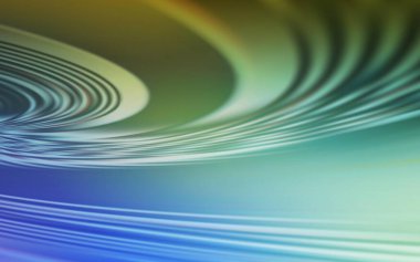 Açık mavi, kıvrımlı çizgileri olan yeşil vektör dokusu. Soyut ve gradyan renkte renkli çizimler. Marka kitabı için şık bir desen.