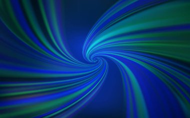 Bükülmüş çizgileri olan hafif BLUE vektör düzeni. Çağdaş gradyan soyut çizgileri olan çizimler. Reklamınız, broşürleriniz, broşürleriniz için yeni bir doku..