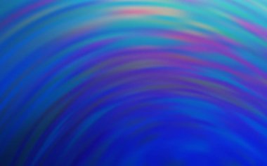 Koyu mavi çizgili vektör arkaplanı. Eğilimli soyut bir çizim. Tasarımınız için renkli dalga deseni.